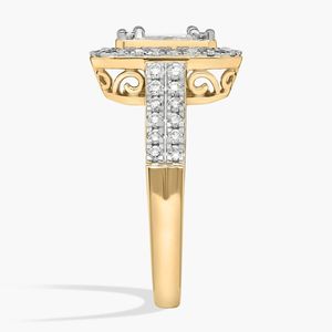 Diamond Cluster <b>Statement</b> <b>Ring</b> In White Gold - Product Image 6