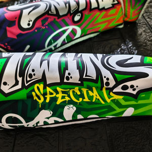 Espinilleras de Boxeo Personalizadas OEM Estilo Twins, Protectores de Pierna Premium para Muay Thai y Kickboxing, Impresión Serigrafiada, Almohadillas de Protección de Espuma de Alta Densidad - Product Image 6