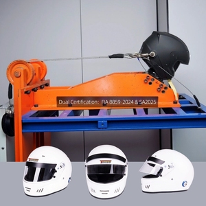 Nouveau service OEM ODM personnalisé TBRACING HE02 Casque de course automobile intégral professionnel Snell SA2025 avec doublure ignifuge et couleur personnalisée à prix réduit - Product Image 5
