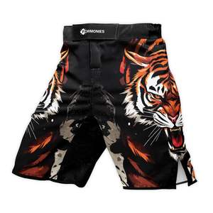 Pantalones Cortos de MMA Personalizados al por Mayor, de Secado Rápido, Ligeros, para Entrenamiento, Gimnasio, Fitness, Deportes, Fabricante y Proveedor - Product Image 2