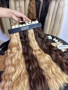 Extensions de cheveux tissées à prix d'usine, cheveux vietnamiens double drawn, 100 grammes, couleurs foncées, 20 pouces - Product Image 6