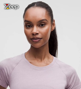 เสื้อยืดออกกำลังกายผู้หญิง XEEP Customize แบบลำลอง น้ำหนักเบา ทรงหลวม แขนสั้น ระบายอากาศดี คอวี ลายตัวอักษร ผลิตจากโพลีเอสเตอร์/คอตตอน - Product Image 3