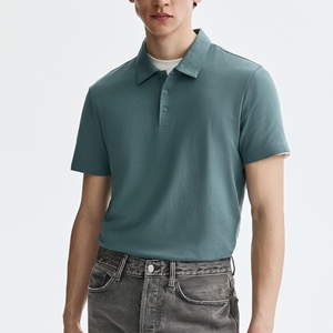 Polo pour homme sur mesure en gros – Style professionnel haut de gamme, col tendance, manches courtes, été, POLP XL 100% - Product Image 6
