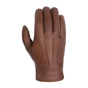 Gants de conduite pour homme en cuir d'agneau, style tendance, résistants, pour la sécurité industrielle et la protection des mains, gants de conduite automobile - Product Image 4