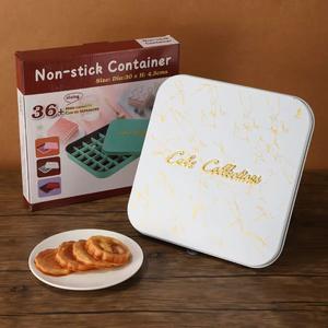 Boîtes cadeaux en papier pour chocolats à la truffe de qualité alimentaire avec séparateurs, boîte à bonbons noire de luxe avec logo - Product Image 2