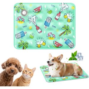 2026 New Summer 120*70cm Solid Pattern High Quality Dog <b>Cooling</b> Gel Mat Portable and Washable Pet <b>Cooling</b> <b>Pad</b> for Travel - Product Image 2