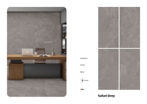 กระเบื้องพอร์ซเลนสีเทาซาฟารี ขนาด 60x120 ซม. ผิวด้าน สไตล์รัสติก สำหรับปูพื้นและผนังภายใน หนา 10 มม. - Product Image 4