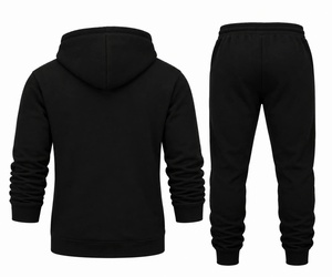Premium Breathable Fleece <b>Polyester</b>/Cotton Hoodie <b>Jogger</b> Set <b>Men</b> Streetwear Winter Thermal Athletic Tracksuit Luxury Designer - Product Image 4
