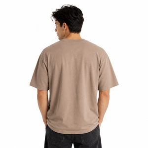เสื้อยืดคอตตอนผู้ชายไซส์ใหญ่พิเศษ สไตล์ลำลอง สตรีทแวร์ ทรงหลวม คอกลม ผ้าหนา สไตล์ Y2K ขายส่งจากผู้ผลิตในสหรัฐอเมริกา - Product Image 5