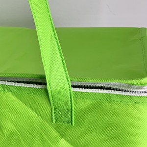 Eco-Friendly Portable Non-Woven Fabric Cooler <b>Bag</b> for Takeaway Zipper for PP Insulated Food Cooler <b>Bag</b> Vietnamese Manufacture - Product Image 2