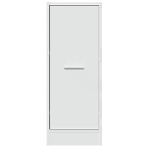 Armoire d'apothicaire en bois d'ingénierie blanc 11,8 x 16,1 x 30,5 po pour salon - Product Image 5