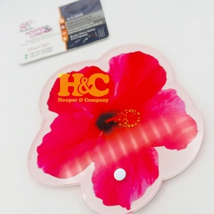 Boîte à cils magnétique en acrylique rose avec logo personnalisé, motif fleur rouge, écologique et réutilisable, pour extensions de cils - Product Image 3