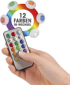 Faretto <span class=keywords><strong>LED</strong></span> 5 RGB <span class=keywords><strong>con</strong></span> <span class=keywords><strong>telecomando</strong></span> - Product Image 4