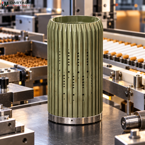 Industrial <b>Ribbed</b> Feed <b>Drum</b> for Cigarette Making Machine | Precision Grooved Metal Cylinder for Tobacco Machinery Equipment Part - Product Image 2