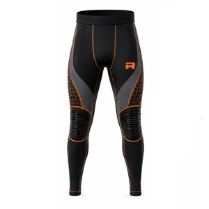 Legging de protection pour motards avec tissu extensible flexible, soutien par compression, respirant, en vente - Product Image 1