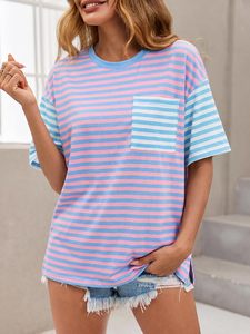 Nueva Camiseta de Mujer para Uso Casual, Camiseta de Manga Corta para Mujer, Camiseta de Algodón y Poliéster para Mujer Adulta, Precios de Fábrica para Damas - Product Image 4