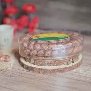W180 Dong Phu Brand Unshelled Cashew <b>Nuts</b> 163g Clear Oval Box Vietnam Organic Dried Roasted Buttery Salty 12 Months Shelf Life - Product Image 4