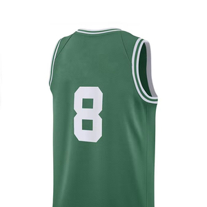 Maillot de basket vert sérigraphié, débardeur en maille respirante, unisexe, adulte, coupe classique, toutes saisons - Product Image 6