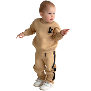 Conjunto de Sudadera y Pantalón Oversize de Algodón OEM 2026 para Adolescentes, 2 Piezas, Trajes Deportivos para Bebés, Ropa Infantil a Juego - Product Image 2