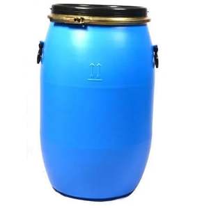 Bidones Redondos de 120L con Tapa Abierta, Reciclables, de HDPE Azul, Marca Agrosyn, a Prueba de Fugas, para Uso Químico - Product Image 1