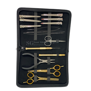 Kit d'outils chirurgicaux Saar Global pour extensions capillaires – Pinces et aiguilles en acier inoxydable pour installation et retrait – Usage commercial – Modèle - Product Image 4