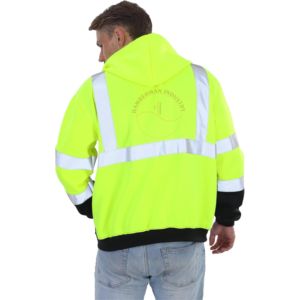 Veste de sécurité réfléchissante imperméable pour hommes, gilet de sécurité haute visibilité classe 2, vestes en polyester pour hommes - Product Image 2