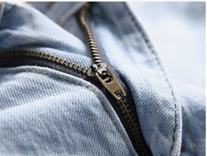 Jeans ajustados rotos y desgastados para hombre, pantalones casuales de mezclilla con efecto destruido, a la moda - Product Image 2