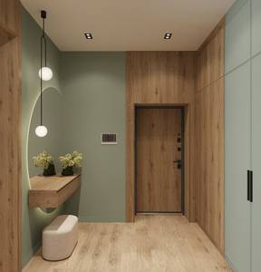 Puertas Interiores de Madera Recubiertas de Chapa de Madera MDF/Contrachapado y PVC, Diseño Moderno a Precio Económico, Resistentes al Agua, a la Humedad y al Ruido para el Hogar - Product Image 2