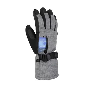 Guantes de Esquí de Invierno de Color Sólido de Alta Calidad, Nuevo Estilo, de Cuero, Calefactables, Impermeables, de Dedo Completo, Ligeros, con el Mejor Agarre - Product Image 5