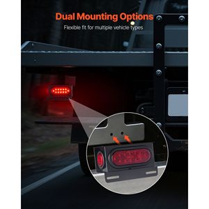 Kit Luci Posteriori a LED 10-30V per Rimorchio, Freno, Indicatore di Direzione, Luce di Posizione, Impermeabile, Sinistra e Destra (Laterale) per Rimorchio - Product Image 6