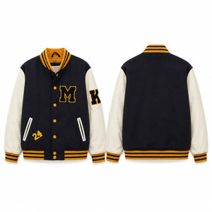 Pakistan Manufacture Lettermen <b>Jacket</b> Winter Resistant <b>Packable</b> and Lightweight Custom Plus Size Argyle Pattern Baseball Coat - Product Image 1