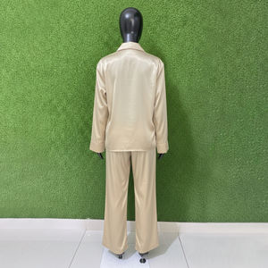 Pyjama en coton uni pour femmes grandes tailles, vêtements de nuit, tenue de détente, taille élastique, logo personnalisé, séchage rapide, nouveaux designs printemps - Product Image 6