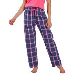 Conjunto de Pijama de Franela a Cuadros para Mujer, Ropa de Dormir Larga y Transpirable, Pantalones de Pijama Unisex para Mujer - Product Image 3