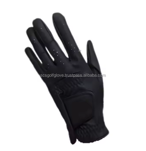 Guantes de golf de piel de oveja Cabretta de mano derecha de alta calidad logotipo personalizado empuñaduras de cuero genuino transpirables EOM aceptado para deportes - Product Image 3