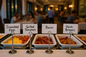 Metal Table Card Holders: Silver or Gold Wedding <b>Place</b> Card <b>Stands</b> - Product Image 5