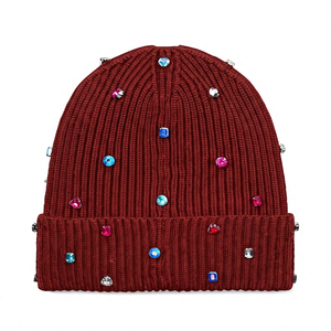 Custom Logo Luxury Plush <b>Beanie</b> Wholesale High Quality Breathable <b>Waterproof</b> Acrylic Knit Winter Hat for USA UK Europe Brands - Product Image 3