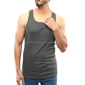 Nouveauté Débardeur Homme Couleur Unie Style Musclé avec Design Unique Débardeur Tricoté Casual du Fabricant - Product Image 1