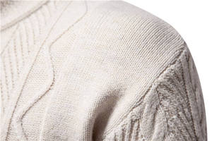 Manteau décontracté rétro américain pour hommes, vente en gros de tricots, nouvelle collection automne-hiver, col rond, taille européenne, couleurs assorties - Product Image 2