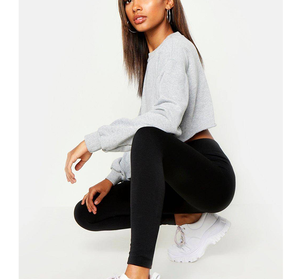 Vêtements de sport personnalisés : Leggings taille haute, ensemble de yoga modeste, bas de tenue très élastique, extensible dans les 4 sens, sexy, pour femme, fitness et activewear - Product Image 6