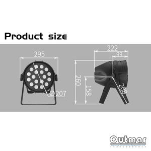 Outmar 18*10W Rgbw Podium Led <span class=keywords><strong>Par</strong></span> Licht Controle Podium Feestshow Dj Disco <span class=keywords><strong>Par</strong></span> <span class=keywords><strong>Can</strong></span> Night Club <span class=keywords><strong>Par</strong></span> Verlichting Voor Huwelijksfeest - Product Image 6