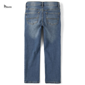 Relevo Industries - Jeans de Mezclilla Personalizados de Pierna Recta con Lavado Snow Wash, Algodón de Peso Medio, Pantalones Casuales para Hombre, Corte Regular, Estilo Urbano, Invierno - Product Image 3