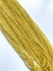 Collier de perles de saphir jaune chauffées de 610,00 carats, pierres précieuses naturelles de qualité supérieure pour la fabrication de bijoux fins - Product Image 6