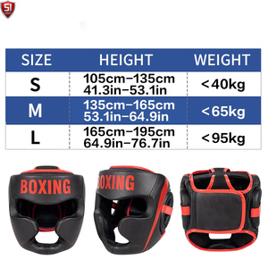 Protector de Cabeza para Boxeo, Cuero PU, Negro y Dorado, Protector Ligero para Sparring, Unisex para Adultos, Visera Única, Casco Deportivo Transpirable - Product Image 6