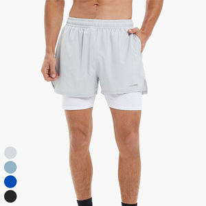 Customized Summer High Street Men's Fleece Shorts Quick Dry Breathable <b>Mid</b> Waist Drawstring Closure 100% Polyester - Product Image 5