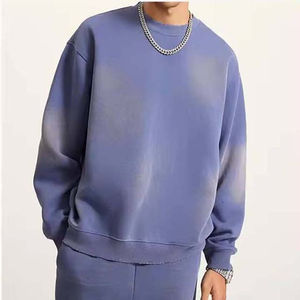 Sweat-shirt en molleton français délavé à l'acide 100% coton, lavage vintage personnalisé, sweats à capuche pour hommes, sweats basiques personnalisés - Product Image 1