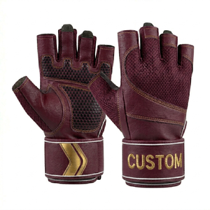 Custom Logo Weightlifting <b>Gloves</b> Half Finger Workout <b>Gloves</b> with Wrist Wrap Support for Men Women Gym <b>Training</b> - Product Image 6