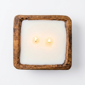 Bol à pâte en bois sculpté à la main, rustique et décoratif, centre de table style ferme pour la décoration intérieure, vente en gros - Product Image 2