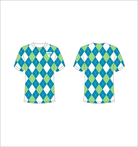 เสื้อยืดแขนสั้นลายอาร์ไกล์สำหรับผู้ชาย ทรงปกติ คอกลม ระบายอากาศได้ดี ผลิตจากโพลีเอสเตอร์ เหมาะสำหรับใส่ลำลอง พิมพ์ลายแบบซับลิเมชั่น - Product Image 1