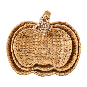 Decoración de Halloween de Calidad de Exportación, Hecha a Mano con Ratán Natural y Jacinto de Agua, Diseño de Calabaza, Duradera, para Uso en Interiores y Exteriores, en Caja de Regalo - Product Image 4
