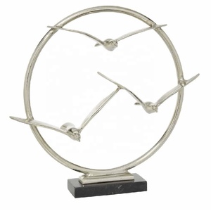 New Arrival Modern Aluminium Handmade Bird Decorative Sculpture Artistic <b>Statue</b> Figurine Living Room Center Table Home Decor - Product Image 1